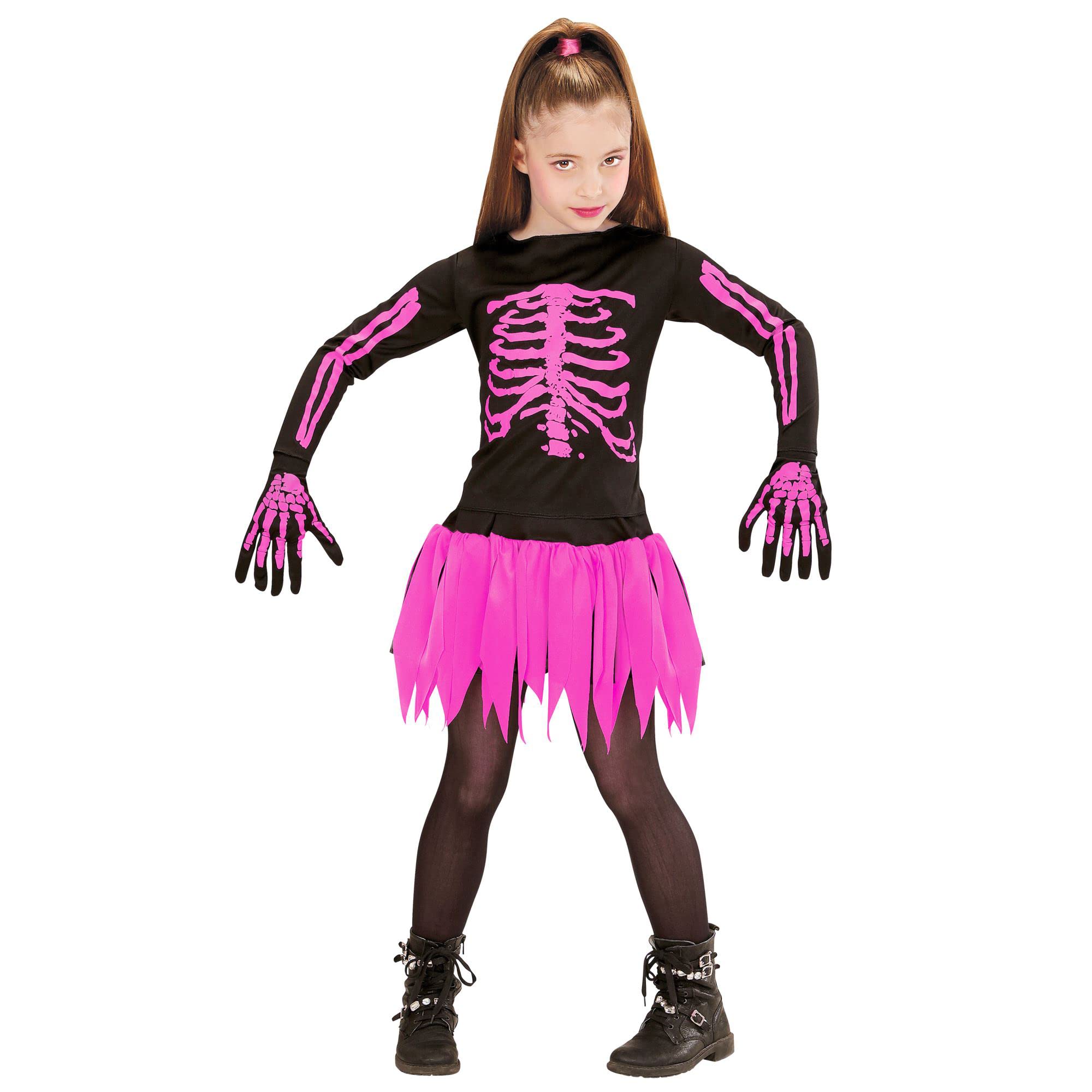 WIDMANN MILANO PARTY FASHION - Kinderkostüm Skeleton Ballerina, Skelett, Halloween