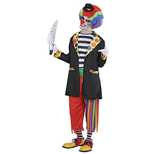 WIDMANN 97933 - Erwachsenenkostüm Horror Clown, Jacke mit Hemd, Hose, Socken und Hut, Größe L