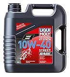 LIQUI MOLY Motorbike 4T Synth 10W-40 Street Race | 4 L | Motorrad 4-Takt-Öl | Art.-Nr.: 20754, farblos