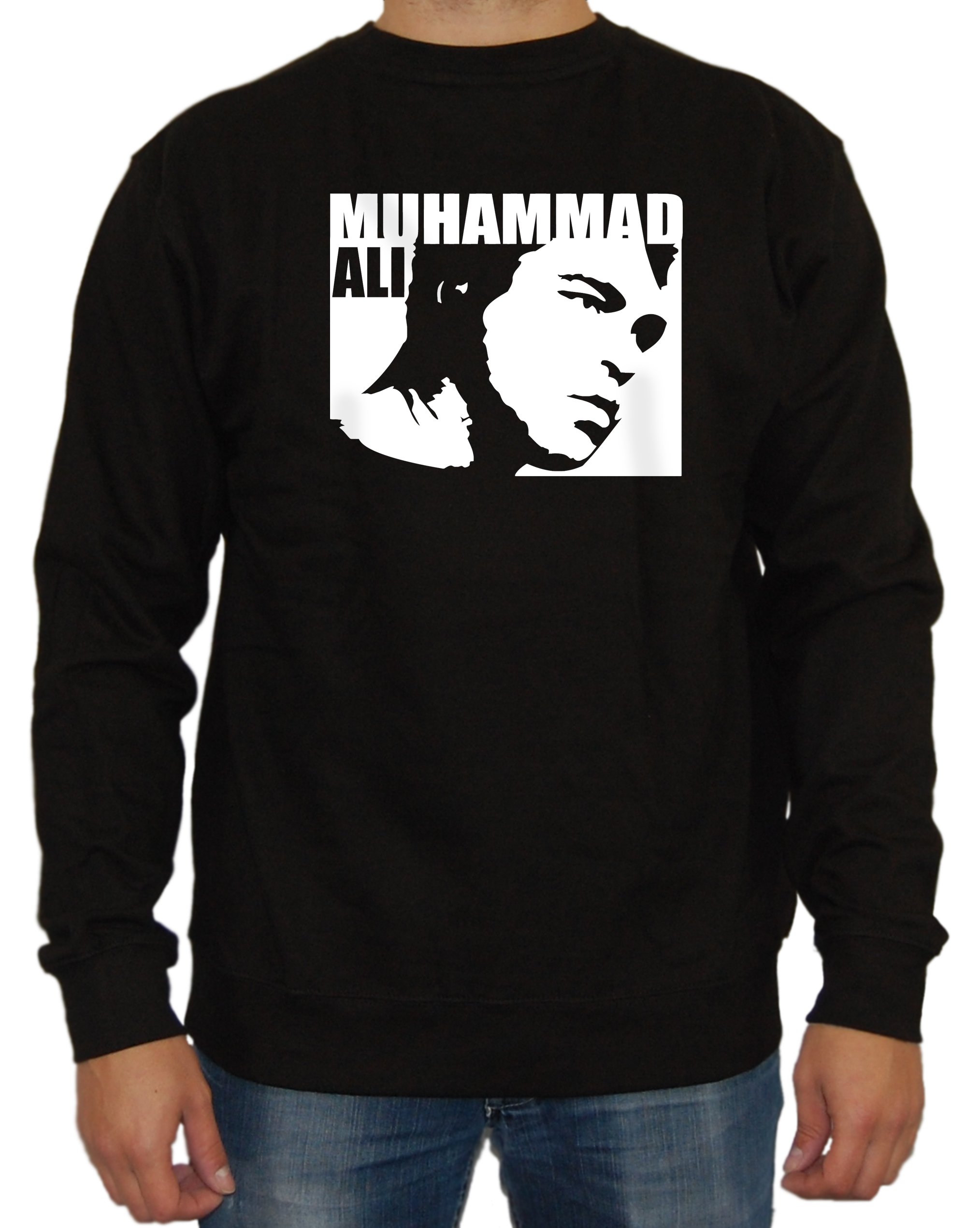 Muhammad Ali Cult Boxing Sweater (XXL, Schwarz)