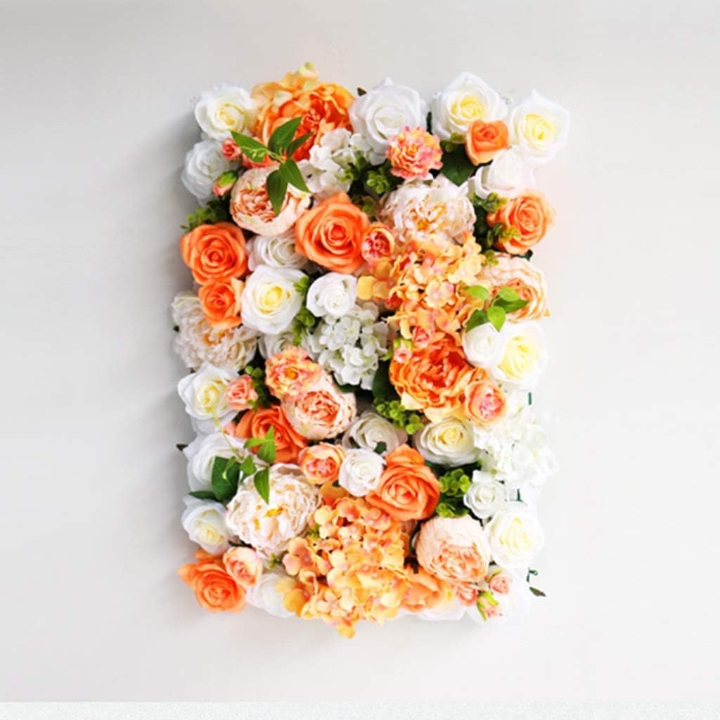 Blumen-Wand-Hintergrund, künstliche Blumen-Wanddekoration – Simulation Seidenblume, Rose, Hochzeit, Blumen-Wanddekoration, Foto-Hintergrund, Blumen-Wand, Weihnachtsdekorationen, E