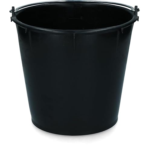 Vplast Pferd Zubehör Bucket 7 L Mit Handle Schwarz