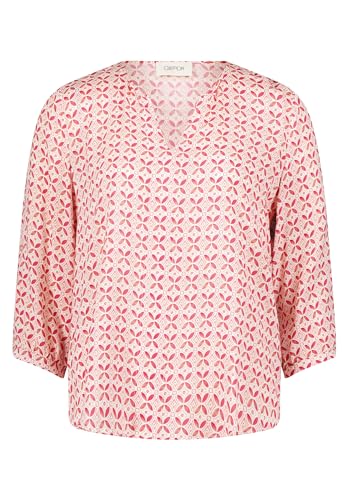 Cartoon Damen Casual-Bluse mit Muster Cream/Pink,44