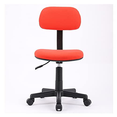 Bürostühle für Zuhause Home-Office-Stuhl Verstellbarer Schreibtischstuhl Ergonomischer Stuhl mit Lordosenstütze Drehbarer, rollender kleiner Stuhl ohne Armlehnen Schreibtischstuhl für Schlafzimmer