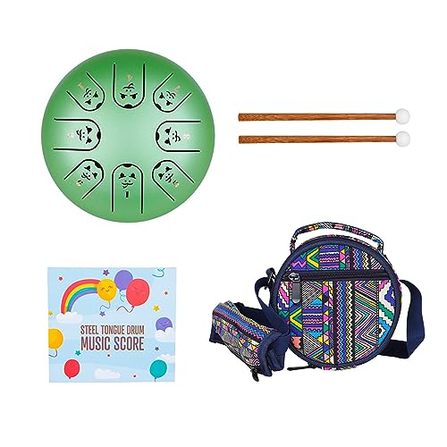 8-Tone Steel Tongue Drum C Key Percussion Instrument Handpan Drum Unique 12 Ethereal Drum For Beginner Kids