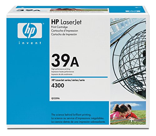 HP 39 A Black Laser Cartridge 18000 Pages Black – Laser Toner & Cartridges (Black, Laserjet 4300, 1 PC (S), Laser Cartridge, 18000 Pages, Laser)