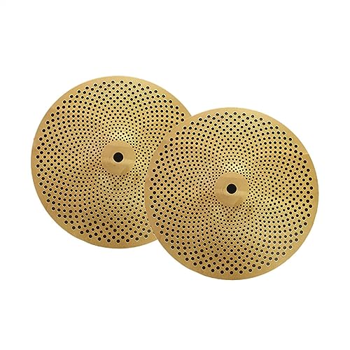 Trommelbecken Goldfarbenes Mute-Becken 12'' Hi-Hat-Becken Übungsbecken