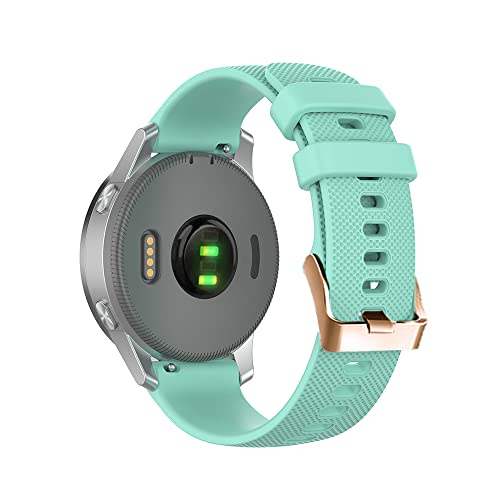 BANDKIT 20 mm Smartwatch-Armband für Garmin Vivoactive 3 Venu SQ Vivomove HR, weiches Silikonband, Forerunner 645M, 245M, 55 Uhrenarmband, For Vivoactive 3, Achat