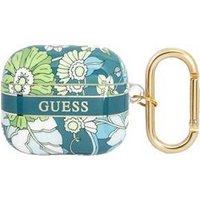 GUESS Cover Flower Strap Green, für AirPods 3, GUA3HHFLN (GUA3HHFLN)