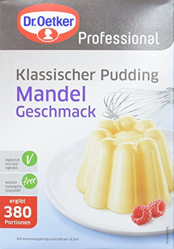 Dr. Oetker Professional Klassischer Pudding mit Mandel-Geschmack, Puddingpulver in 2,5 kg Packung