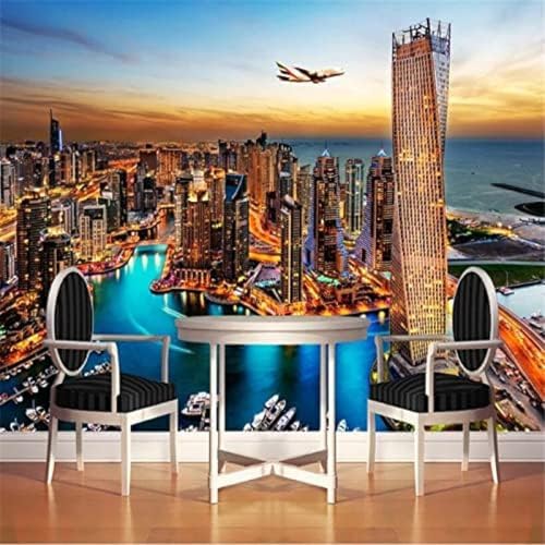 XLMING Stadt Straßenansicht Landschaft 3D Tapete Wohnzimmer Sofa Schlafzimmer Esszimmer Home Dekoration Wand-430cm×300cm