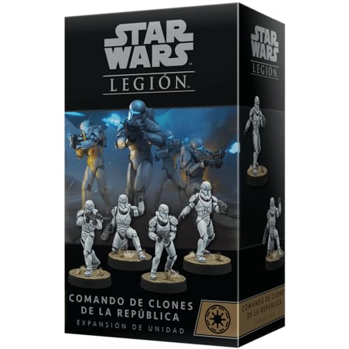 Atomic Mass Games Star Wars Legion: Kommando der Klone der Republik | Erweiterung | Miniaturspiel | ab 14 Jahren | für 2 Spieler | 1-2 Stunden pro Spiel | Spanisch