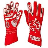 Speed Racewear - Motorsport Handschuhe - Karthandschuhe Melbourne - Rot/weiß (9)