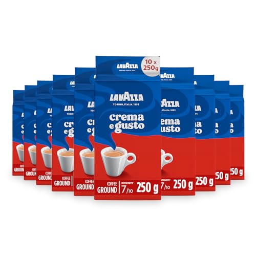 Lavazza Kaffee Crema e Gusto, gemahlener Bohnenkaffee (10 x 250g)