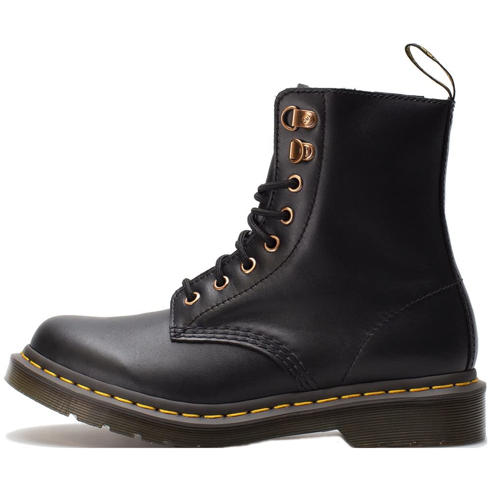 Dr. Martens 8 Eye Boot Springerstiefel, Black Wanama, 40 EU