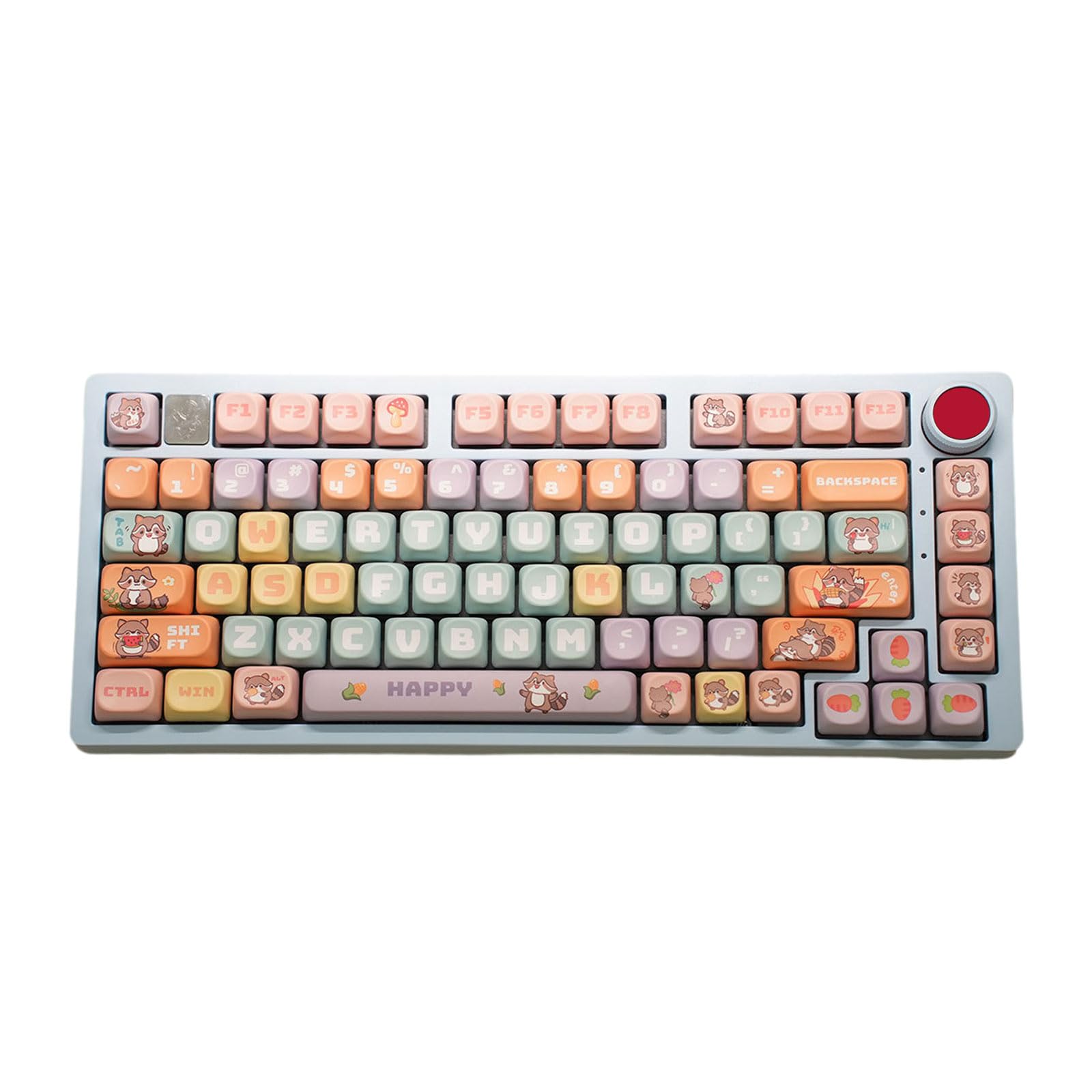 135 Tastenkappen mit Tiermotiven, Farbstoff-Sublimationstastenkappen für 61, 63, 64, 68, 82, 84, 87, 96, 98, 100, 104, 108, mechanische Tastatur