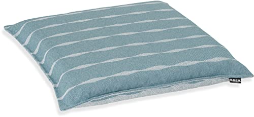 HOCK Loana Outdoor Sitzkissen mit Biese 45x45x4cm Aqua türkis Petrol