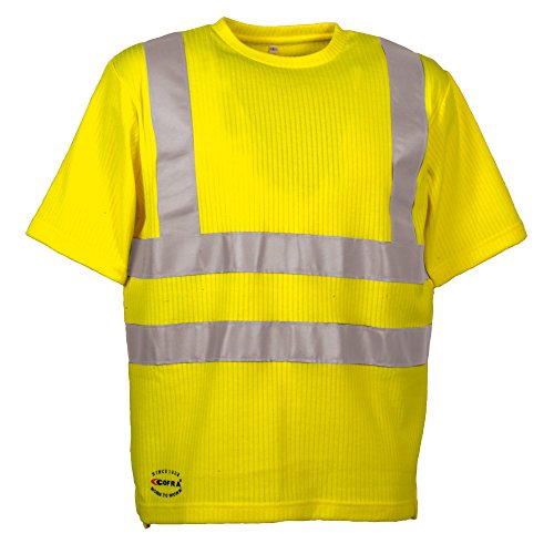 Cofra Warnschutz T-Shirt Alert V118-1 Arbeitsshirt in Signalfarbe, XL, gelb, 40-00V11800-XL