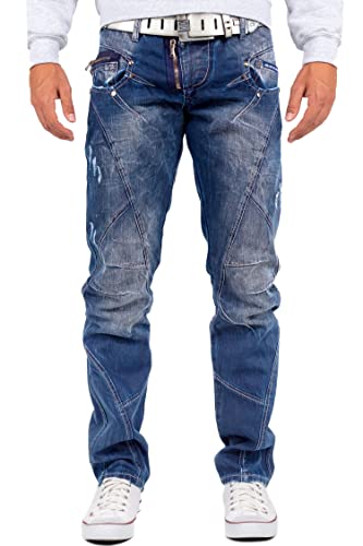 Cipo & Baxx Herren Jeans Ziernähte C0768-bans W40/L32