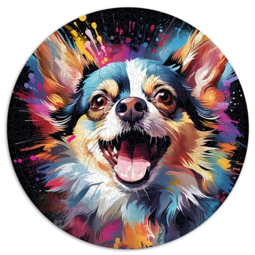 Puzzle, Chihuahua-Hund, Puzzle 1000 Teile, 26,5 x 26,5 Zoll, Lernspielzeug, Familienspiele, einzigartige Heimdekoration und Geschenke