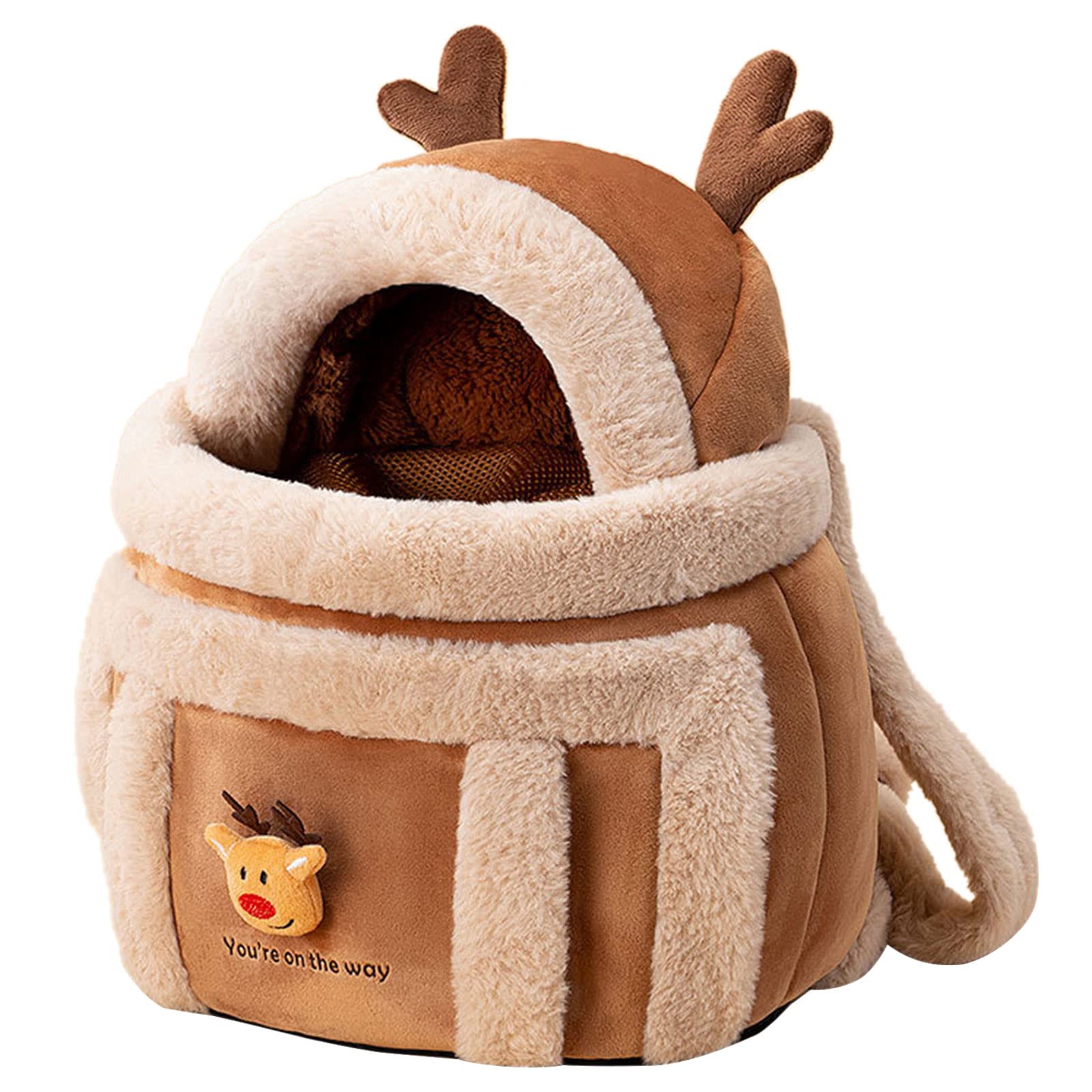 Tasche für kleine Haustiere, Hund, Rucksack, tragbar, für Katzen, Reisen, Winter, Haustierkäfig, Plüsch, warm, für Kätzchen, Hunde, Tragetücher für kleine Hunde