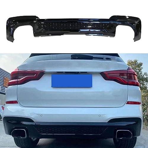 Auto Heckstoßstange Lippe Diffusor Spoiler für BMW X3 G01 2019+, ABS Auto Heckspoiler Heckdiffusor Heckschürze Karosserie Modifiziertes Zubehör