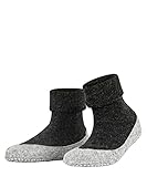 FALKE Damen Cosyshoe W HP Wolle Rutschhemmende Noppen 1 Paar Stoppersocken, Blickdicht, Grau (Anthracite Melange 3099), 37-38