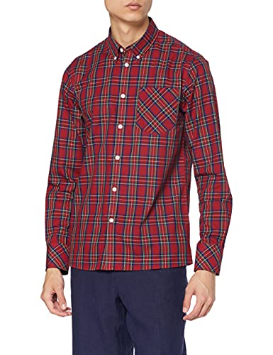 Merc London Herren Regular Fit Smoking Hemd, Gr. Xxx-large, Rot - Rouge (Stewart Red)