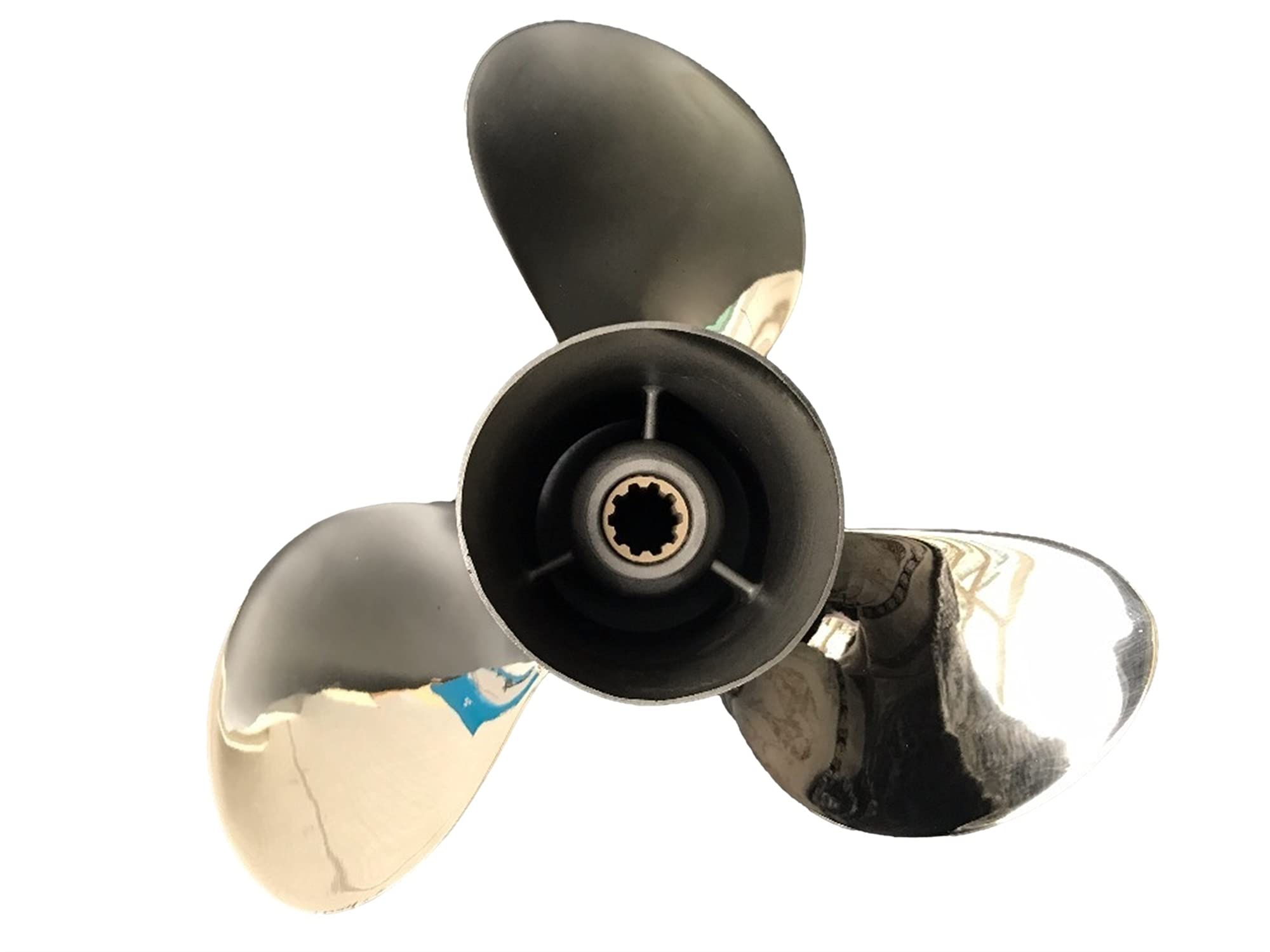 Jodriva 9 7/8x12, for Yamaha, 20-30 PS Außenbordmotor Edelstahl Propellermotoren Außenbordmotor Außenbordpropeller Propeller für Außenbordmotoren