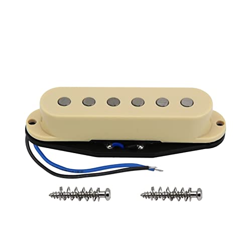 ZENGXUE 1 Stück E-Gitarre Einzelspule Pickup Gelbes Medium Alnico 5 Humbucker Tonabnehmer Set