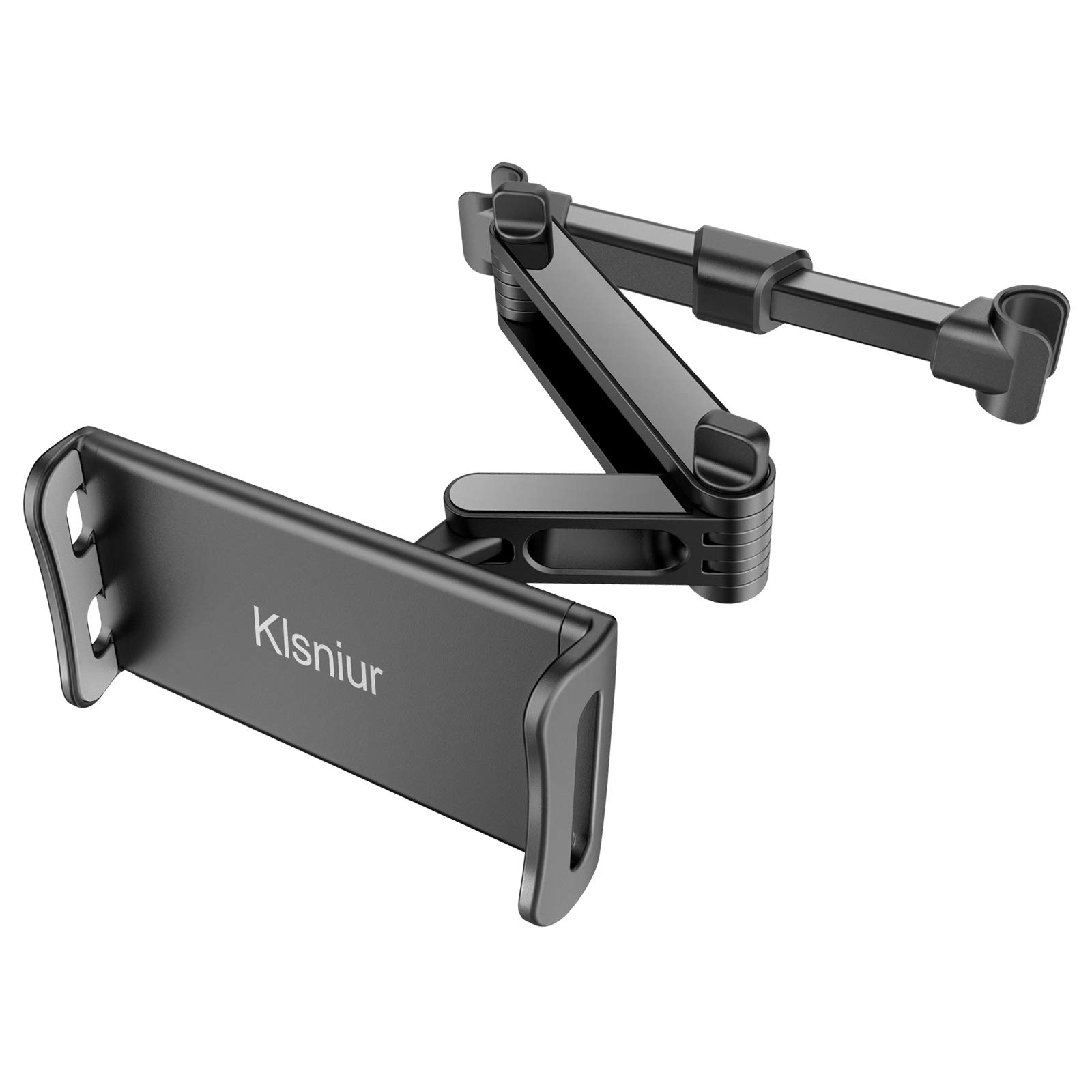 Klsniur Auto-Kopfstützenhalterung, Tablet-Kopfstützenhalterung, Auto-Rücksitz-Halterung, universal, um 360 ° drehbar, verstellbar für 15,2 cm - 26,7 cm Tablet, iPad, Air, iPad Mini, Samsung Galaxy