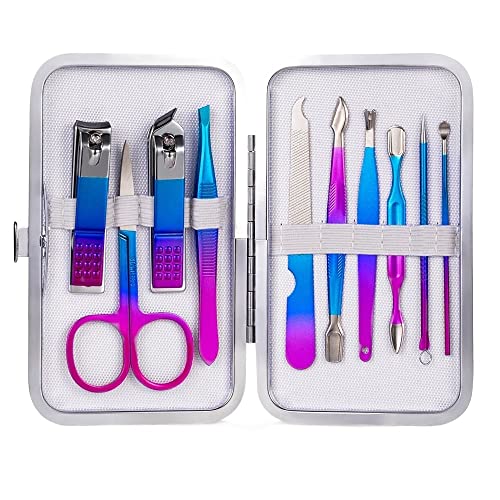 SCRUBY Professionelles Maniküre-Pediküre-Set für Nagelspitzen, Nagelknipser, Adler-Haken, Werkzeug-Set für Nagelkunst, 4–16 Stück