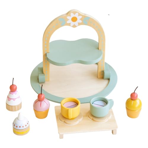 Takluu Teeservice für Kleinkinder, Teeservice für Kinder | Küchen-Rollenspielset,Spielendes Teeparty-Set für kleine Mädchen im Alter von 3–6 Jahren, Teezeit-Spielzeug, Kinderküchen-Rollenspielset