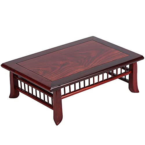 DUBTEDHOU Hölzerne Wiccan kleine Altar Tisch Buddhist Tisch, Holzschrein Altar Regal Buddhistischer Tisch, Teetisch Japanischer niedriger Beistelltisch for Payer(Small)