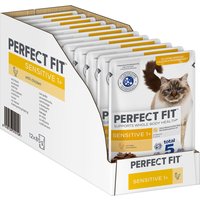 40 + 8 gratis! 48 x 85 g Perfect Fit - Sensitive 1+: Huhn