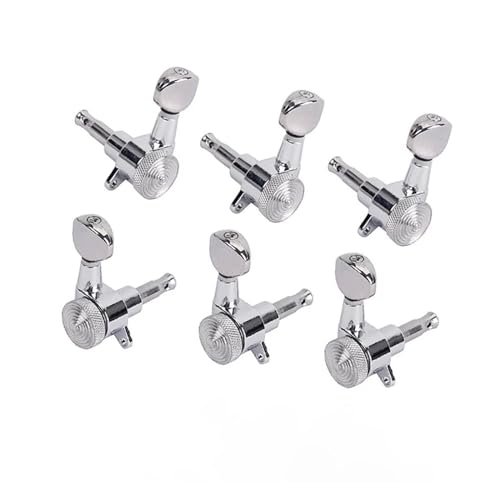 Strings Tuning Pegs Mechaniken Für Gitarre Stimmwirbel für Gitarrensaiten, verschleißfester Stimmgerät-Kopfplatte, hochglänzender verstellbarer Knopf