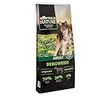 Dehner Wild Nature Hundetrockenfutter Bergweide | Premium Trockenfutter | getreidefreies Hundefutter mit Pferd | für ausgewachsene Hunde | hoher Fleischgehalt | für sensible Hunde | Adult | 12 kg