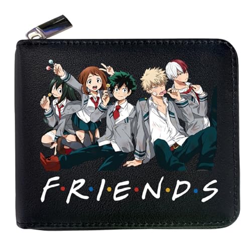 RYNDEX My He-ro Academ-ia Portmonee Anime, Süß Spaß Einzigartig Karten Geldbeutel, Scheckkartenetui für Fans Teens Geburtstagsgeschenk(Color:Multicolor 7)