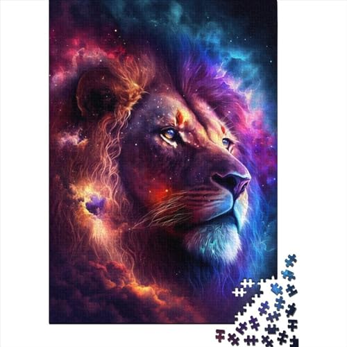 Star Lion Puzzle für Erwachsene 1000-teiliges Puzzle für Erwachsene Teenager Puzzle für Erwachsene Lernspiel Herausforderungsspielzeug 29,53 x 19,69 Zoll