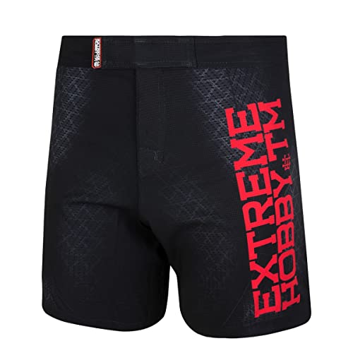 EXTREME HOBBY Athletic Kurze Hosen Black Armour, Activewear-Shorts, Athletic Trainieren Sport für Fitnesstraining, Langlebig und Funktionell, Rip-Stop-Gewebe Größe XL