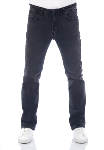 LTB Herren Jeans Hose PaulX Straight Fit Jeanshose Basic Baumwolle Denim Stretch Schwarz w28 w29 w30 w31 w32 w33 w34 w36 w38 w40, Farbvariante:Wolf Black Wash (54914), Größe:28W / 34L