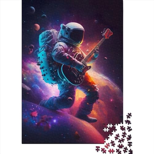 Puzzle mit Weltraummusiker-Motiv, 500 Teile, Puzzle für Erwachsene und Teenager, schwierige Puzzles, anspruchsvolle Puzzles für Erwachsene (Größe 52 x 37 cm)