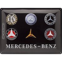 Nostalgic Art Retro Blechschild 30X40Cm, Motiv "Mercedes Benz - Logos