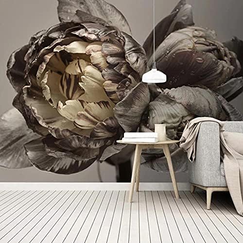 XLMING Alte Blume Küche Esszimmer Arbeitszimmer Wohnzimmer TV Hintergrund Wand 3D Tapete-200cm×140cm