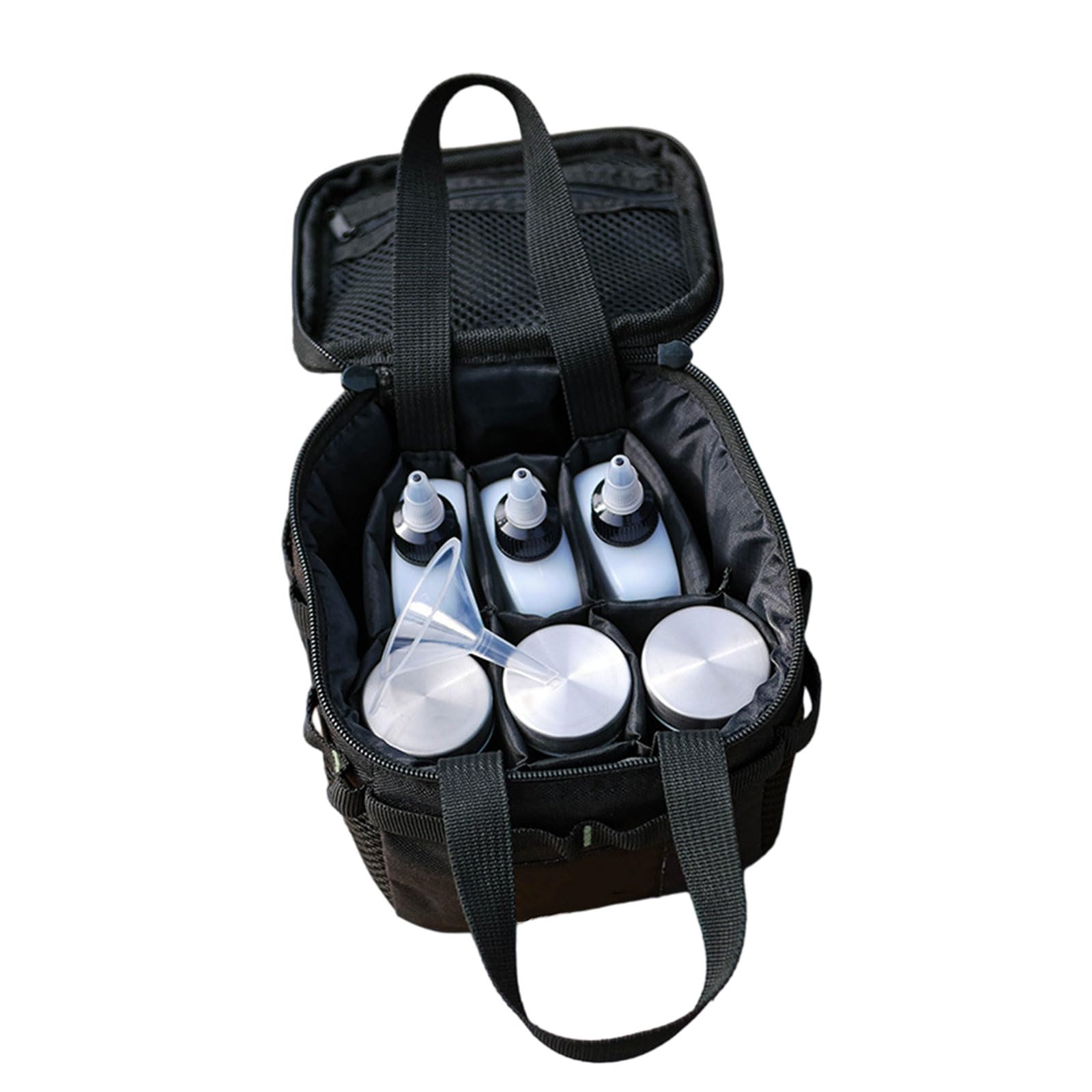 Tragbare Gewürztasche für Gewürzgläser, Aufbewahrungstasche, Organizer, Gewürzflaschenhalter, Mini-Gewürzflasche, Gewürzbehälter, Outdoor-Grillzubehör-Set