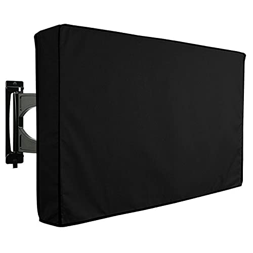 Outdoor Tv Cover Outdoor wasserdichte TV-Abdeckung für 55-Zoll-TV-Mikrofaser □ Stoffschutz-Bildschirm wetterfest □ Universal-TV-COV(37x24x5 inch)