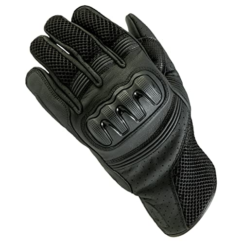 LEATHER-TEXTILE GLOVE OZONE TOWN II CE BLACK L