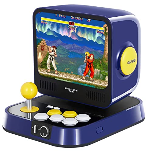 RETRO STATION Capcom Arcade Konsole, Vorinstalliert mit 5 Spielen der Street Fighter-Serie und 5 Spielen der Mega Man-Serie, 20cm LCD Monitor, Auflösung 1024 * 768