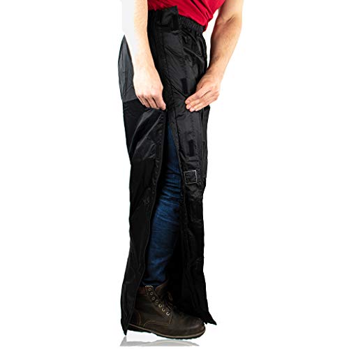 HOCK Regenhose Unisex für den bequemen Einstieg - Mit 2-Wege-Reißverschluss und Atmungsaktiv - Extrem Wasserdicht (10.000mm Wassersäule) - Herren & Damen Regenhose (bis 175cm Körpergröße)