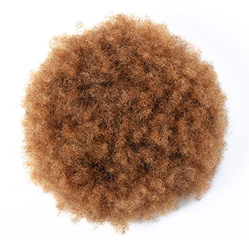 Pferdeschwanz Haarteil Menschenhaar-Pferdeschwanz Afro Kinky Curly Kordelzug Pferdeschwanz 6" 8" 10" Brasilianisches Reines Remy Haar Kordelzug Afro Puff Pferdeschwanz Clip In Haarverlängerungen Pferd